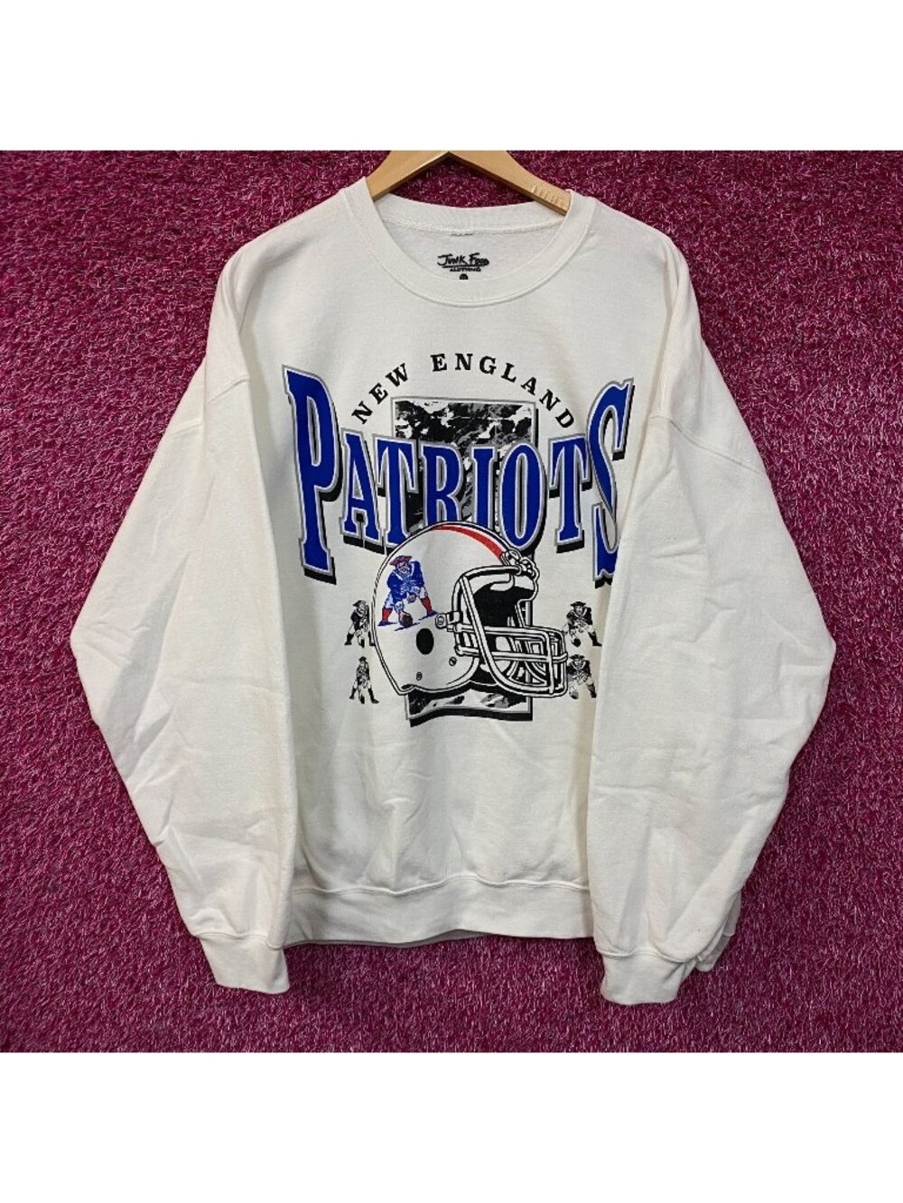 Junk Food Clothing New England Patriots Crewneck Sweatshirt XL